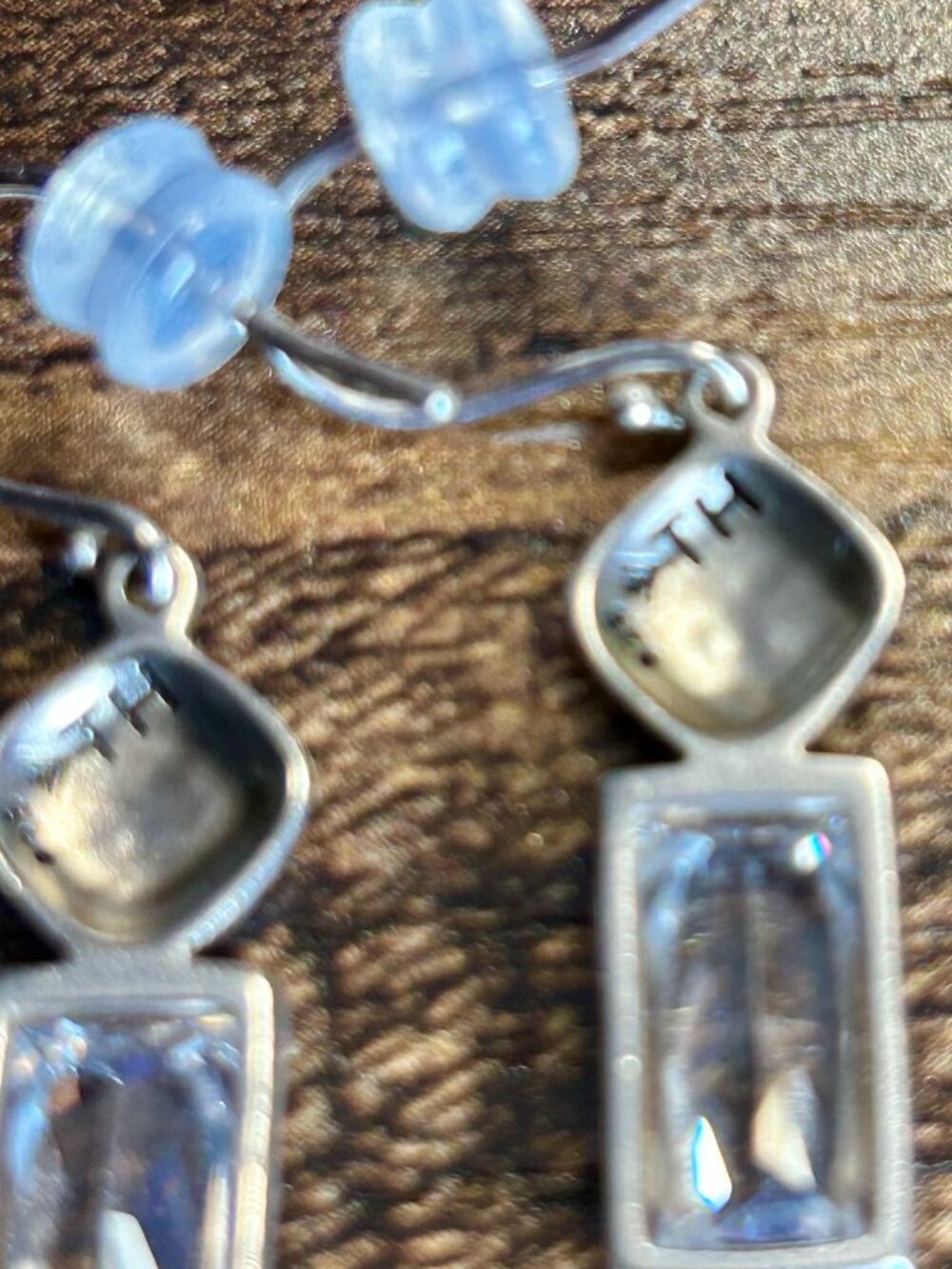 Silpada Retired Creative Spark Cubic Zirconia Earrings - Picture 3 of 3